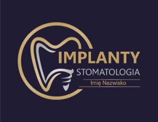 Projekt graficzny logo dla firmy online Implanty stomatologia